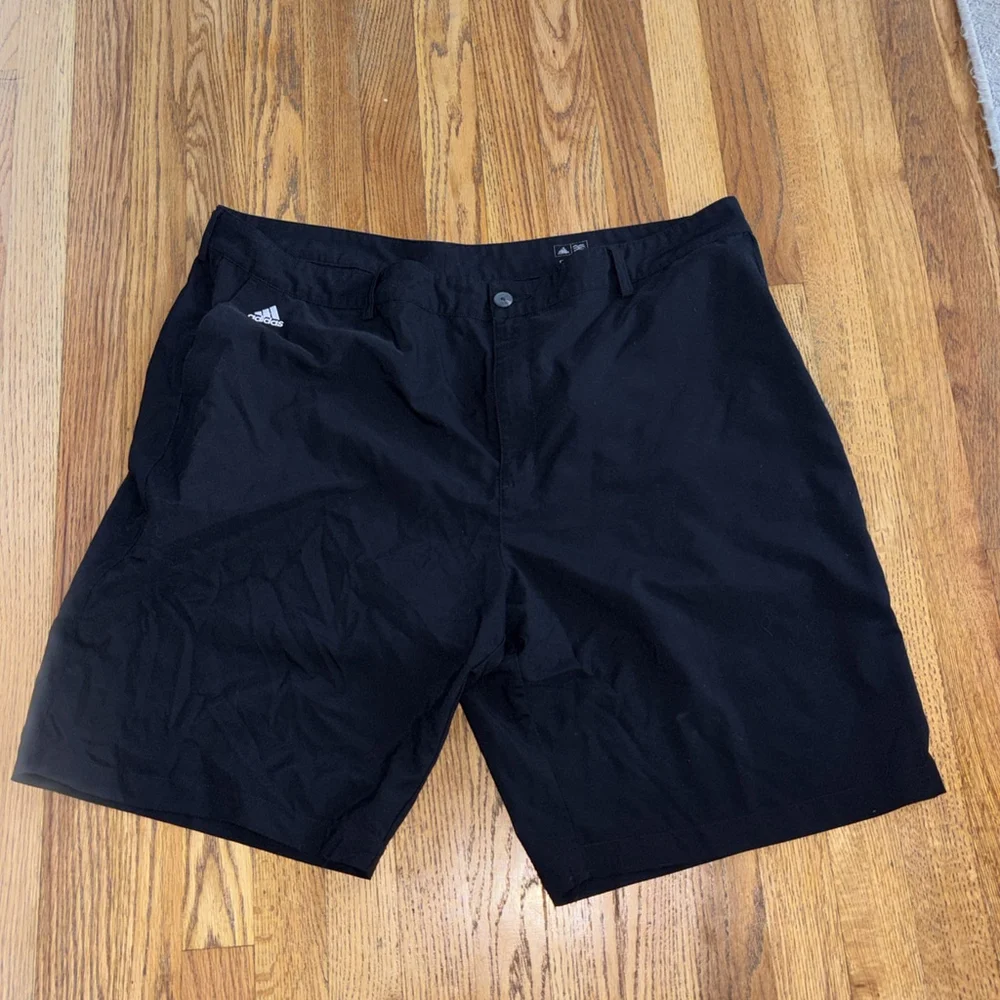 Adidas Shorts Black Performance Climalite Golf Casual Outdoor Chino Mens Size 42